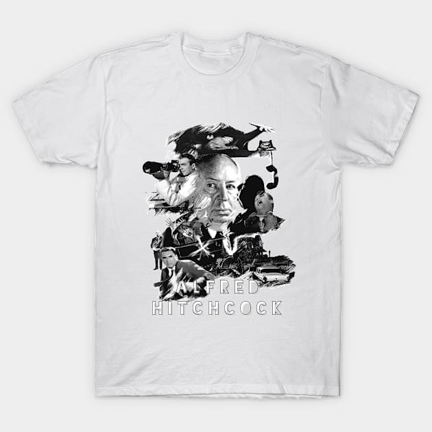 HitchcockArt design T-Shirt by SAN ART STUDIO 